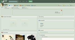 Desktop Screenshot of mjum.deviantart.com