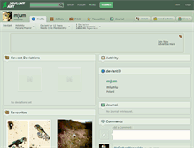 Tablet Screenshot of mjum.deviantart.com