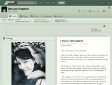 Tablet Screenshot of obscure-elegance.deviantart.com