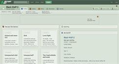 Desktop Screenshot of black-wolf12.deviantart.com