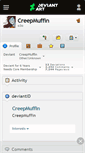 Mobile Screenshot of creepmuffin.deviantart.com