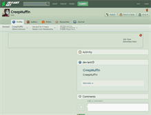 Tablet Screenshot of creepmuffin.deviantart.com