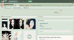 Desktop Screenshot of faeriedreams16.deviantart.com