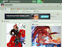 Tablet Screenshot of alex-katze.deviantart.com
