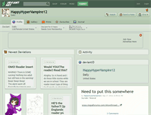 Tablet Screenshot of happyhypervampire12.deviantart.com