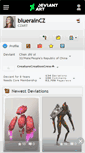 Mobile Screenshot of blueraincz.deviantart.com