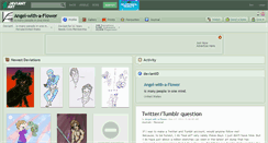 Desktop Screenshot of angel-with-a-flower.deviantart.com