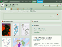 Tablet Screenshot of angel-with-a-flower.deviantart.com