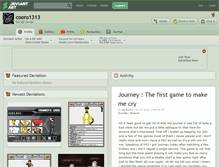 Tablet Screenshot of cooro1313.deviantart.com