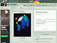 Tablet Screenshot of heavy-damage.deviantart.com