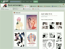 Tablet Screenshot of flower-and-avenger.deviantart.com