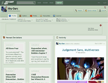 Tablet Screenshot of ithy-darc.deviantart.com