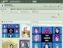 Tablet Screenshot of ellaxxxamu.deviantart.com