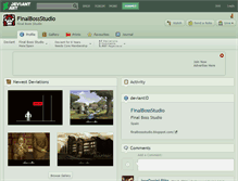 Tablet Screenshot of finalbossstudio.deviantart.com