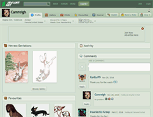 Tablet Screenshot of camreigh.deviantart.com