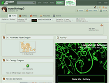 Tablet Screenshot of moonlitwings0.deviantart.com