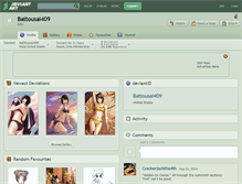 Tablet Screenshot of battousai409.deviantart.com