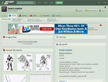 Tablet Screenshot of beast-master.deviantart.com