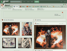Tablet Screenshot of drawu1.deviantart.com