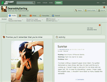 Tablet Screenshot of dearestmydarling.deviantart.com