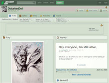 Tablet Screenshot of disturbeddoll.deviantart.com