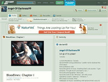 Tablet Screenshot of angel-of-darkness99.deviantart.com