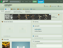 Tablet Screenshot of andreybbrv.deviantart.com
