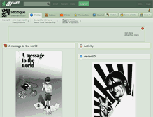 Tablet Screenshot of idiotique.deviantart.com
