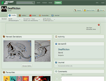 Tablet Screenshot of deaffliction.deviantart.com