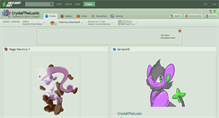 Desktop Screenshot of crystaltheluxio.deviantart.com
