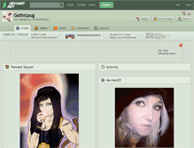 Tablet Screenshot of gothicpug.deviantart.com