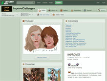 Tablet Screenshot of improvechallenge.deviantart.com