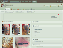 Tablet Screenshot of pinkminkink.deviantart.com
