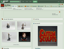 Tablet Screenshot of deviblue.deviantart.com