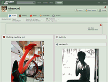 Tablet Screenshot of hahasound.deviantart.com