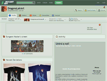 Tablet Screenshot of dragonslairart.deviantart.com
