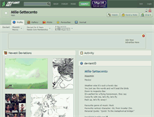 Tablet Screenshot of mille-settecento.deviantart.com