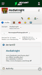 Mobile Screenshot of mediaknight.deviantart.com