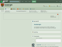 Tablet Screenshot of mediaknight.deviantart.com