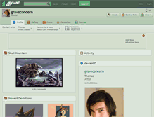 Tablet Screenshot of graveconcern.deviantart.com