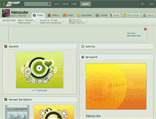 Tablet Screenshot of natoscube.deviantart.com