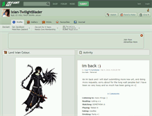 Tablet Screenshot of ixian-twilightblader.deviantart.com