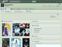 Tablet Screenshot of beauryan101.deviantart.com