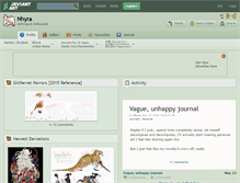 Tablet Screenshot of nhyra.deviantart.com