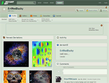 Tablet Screenshot of evilredducky.deviantart.com