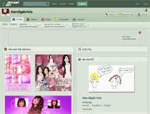 Tablet Screenshot of mandigabriela.deviantart.com