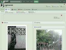 Tablet Screenshot of nightrainfall.deviantart.com