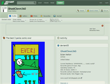 Tablet Screenshot of ghostclown360.deviantart.com