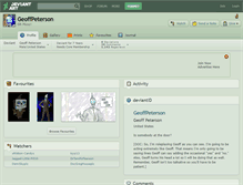 Tablet Screenshot of geoffpeterson.deviantart.com