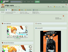 Tablet Screenshot of ichigo--sama.deviantart.com